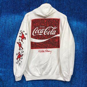 Keith Haring x Coca-Cola Graphic Zip Up Graphic Hoodie Size M